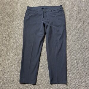 Lululemon Mens Commission Slim Fit Pants Navy Blue LM5AQHS 36x29